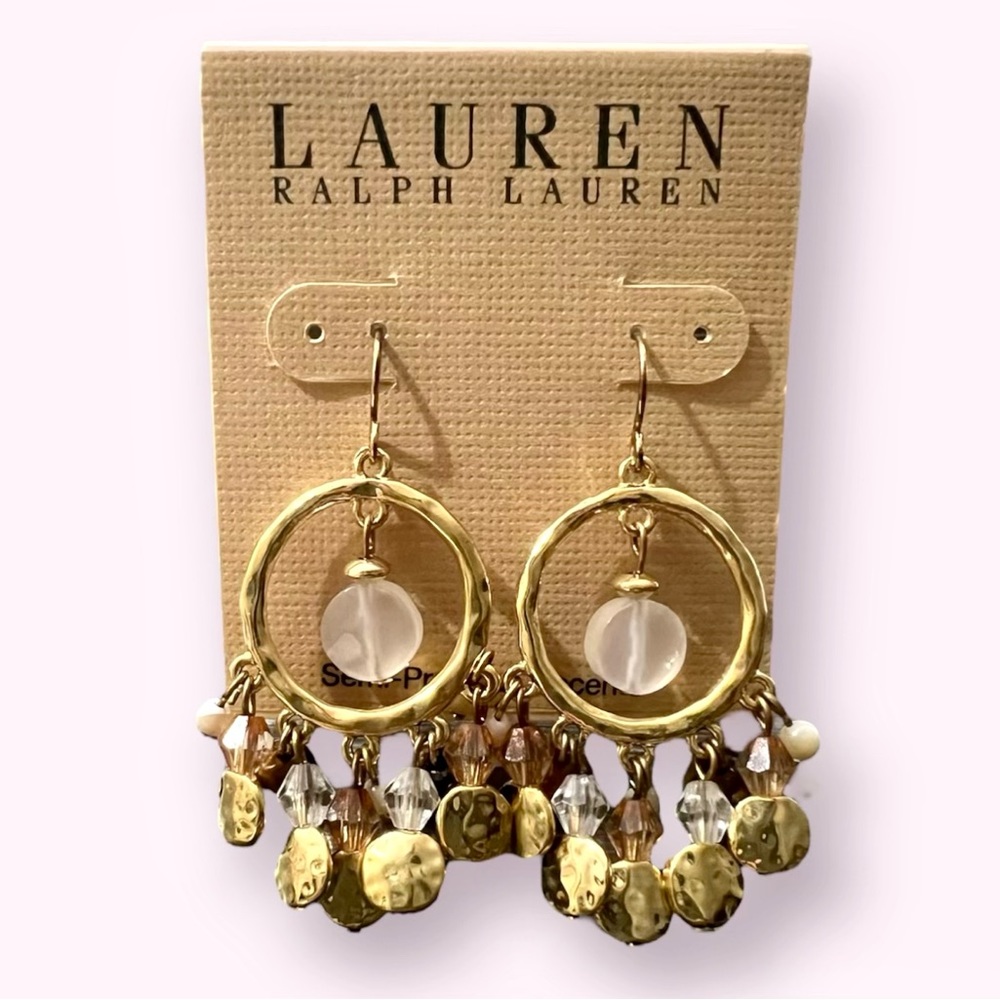 Lauren Ralph Lauren Women’s Textured Metal Hoop Earrings
